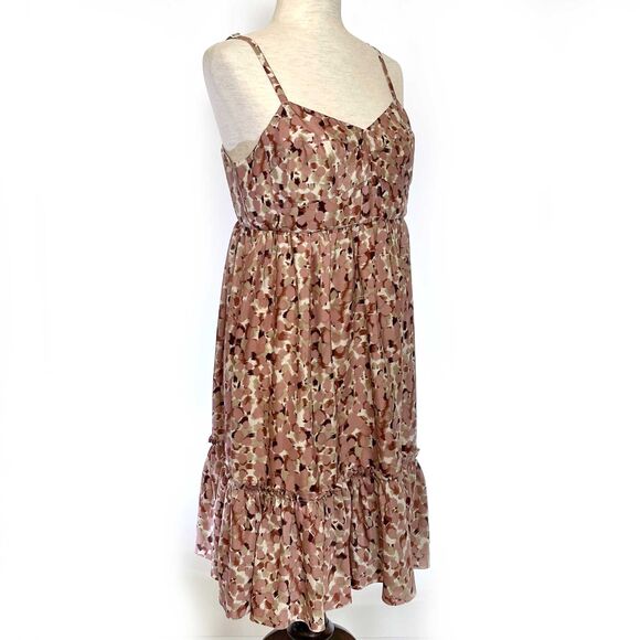 Fossil Mauve Pink Print Babydoll Dress, M - Picture 4 of 8